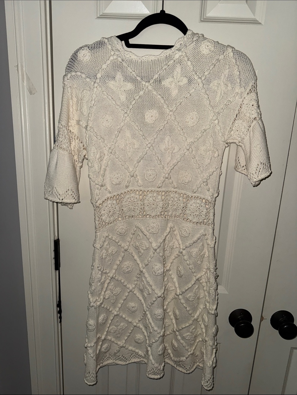 Cream Crochet Knit sweater - Picture 8 of 8